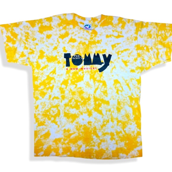 Rare Vintage 1993 Liquid Blue The Who Tommy The Musical Tie Dye Band Tee - Picture 1 of 4